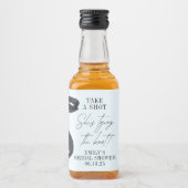 Ze bindt de knoop Vrijgezellenfeest partij gunst Likeurfles Etiket (Voorkant)