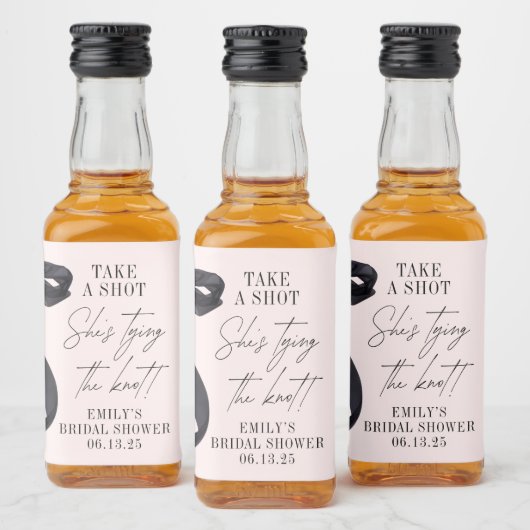 Ze bindt de knoop Vrijgezellenfeest partij gunst Likeurfles Etiket (Flessen)