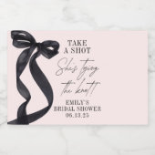 Ze bindt de knoop Vrijgezellenfeest partij gunst Likeurfles Etiket (Enkel label)