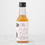 Ze bindt de knoop Vrijgezellenfeest partij gunst Likeurfles Etiket (Voorkant)