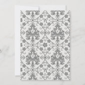 Ze bindt de knoop wit boog Vrijgezellenfeest Kaart (Achterkant)