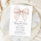 Ze bindt de knoop wit boog Vrijgezellenfeest Kaart