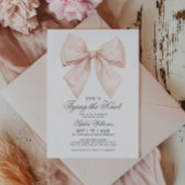 Ze bindt de knoop wit boog Vrijgezellenfeest Kaart