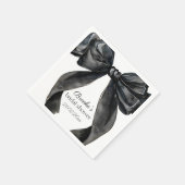 Ze bindt de knoop zwarte boog Vrijgezellenfeest fr Servet (Hoek)