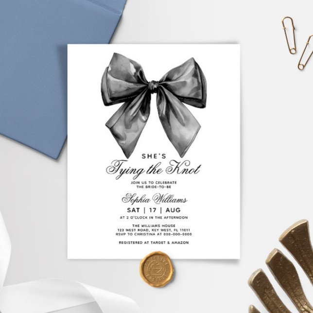 Ze bindt de knoop zwarte strik Vrijgezellenfeest (Creator heeft geüpload)