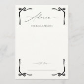 Ze bindt de knoop zwarte strik Vrijgezellenfeest Advieskaart (Voorkant)