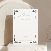 Ze bindt de knoop zwarte strik Vrijgezellenfeest Advieskaart