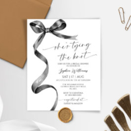 Ze bindt de Knot Black Bow Vrijgezellenfeest