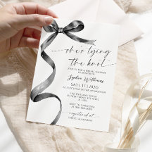 Ze bindt de Knot Black Bow Vrijgezellenfeest