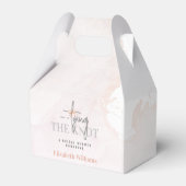 Ze bindt de Knot Chic Vrijgezellenfeest Party Bedankdoosjes (Achterkant)