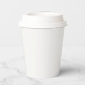 Ze bindt de Knot White Bow Paper Cup Papieren Bekers (Achterkant)