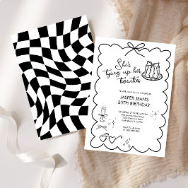 Ze bindt haar twintigers strik 30e verjaardag kaart