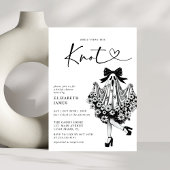 Ze bindt het knoop-spook-Vrijgezellenfeest vast Kaart