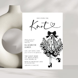 Ze bindt het knoop-spook-Vrijgezellenfeest vast Kaart