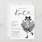 Ze bindt het knoop-spook-Vrijgezellenfeest vast Kaart (Voorkant)