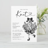 Ze bindt het knoop-spook-Vrijgezellenfeest vast Kaart (Staand voorkant)