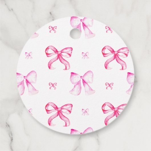 Ze bindt het knoop Vrijgezellenfeest Custom Bedankjes Labels (Achterkant)