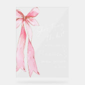 Ze bindt het knoop Vrijgezellenfeest vast Acryl Bord (Voorkant)