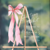 Ze bindt het knoop Vrijgezellenfeest vast Acryl Bord (Neutraal)