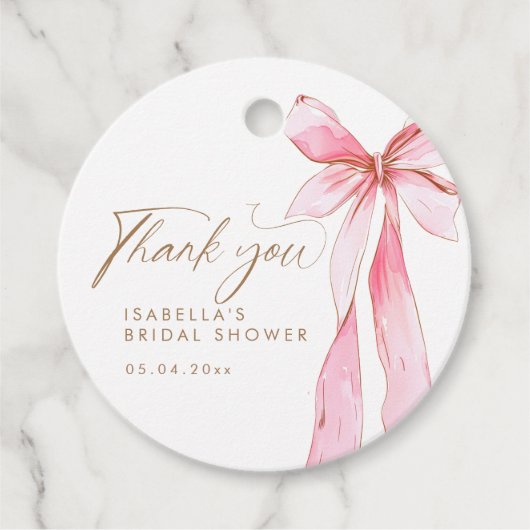 Ze bindt het knoop Vrijgezellenfeest vast Bedankjes Labels (Voorkant)