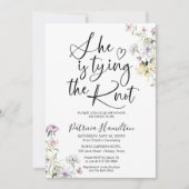 Ze bindt het knoop Vrijgezellenfeest vast Kaart (Voorkant)