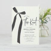 Ze bindt het knoop Vrijgezellenfeest vast Kaart (Staand voorkant)