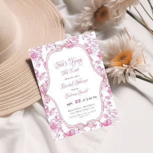 Ze bindt het knoop Vrijgezellenfeest vast Kaart