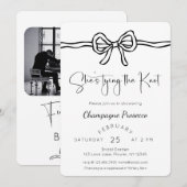 Ze bindt het knoop Vrijgezellenfeest vast Kaart (Voorkant / Achterkant)