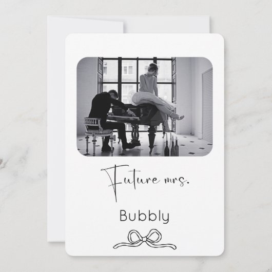 Ze bindt het knoop Vrijgezellenfeest vast Kaart (Achterkant)