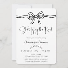 Ze bindt het knoop Vrijgezellenfeest vast