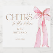 Ze bindt het knoop Vrijgezellenfeest vast Sparkling Wijnetiket (Enkel label)