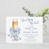 ZE BINDT HET KNOOPBLAUWE VRIJGEZELLENFEEST VAST KAART (Staand voorkant)