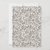 Ze bindt het Knot Blue Lace Bow Vrijgezellenfeest Kaart (Achterkant)