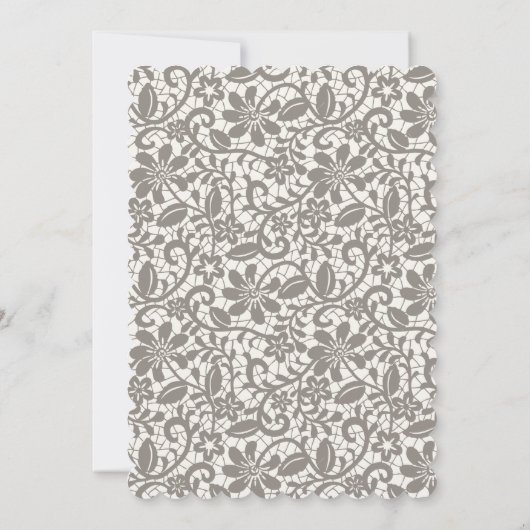 Ze bindt het Knot Blue Lace Bow Vrijgezellenfeest Kaart (Achterkant)