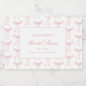 Ze bindt het Knot Blue Vrijgezellenfeest vast Sparkling Wijnetiket (Enkel label)