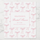 Ze bindt het Knot Blue Vrijgezellenfeest vast Wijn Etiket (Enkel label)