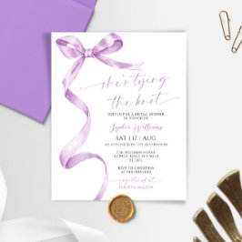 Ze bindt het Knot Lavender Bow Vrijgezellenfeest
