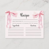 Ze bindt het Knot Recept Vrijgezellenfeest vast Informatiekaartje (Voorkant)