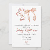 Ze bindt het Knot-Vrijgezellenfeest vast Kaart (Voorkant)