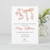 Ze bindt het Knot-Vrijgezellenfeest vast Kaart (Staand voorkant)