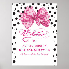 Ze bindt het Knot Vrijgezellenfeest Welkomstbord v Poster