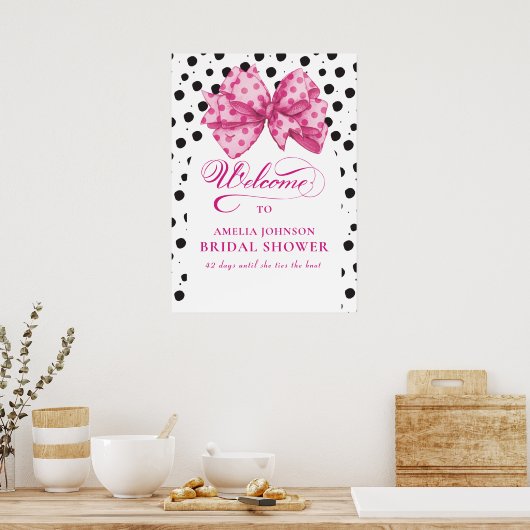 Ze bindt het Knot Vrijgezellenfeest Welkomstbord v Poster (Keuken)