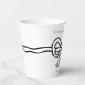 Ze bindt het moderne Vrijgezellenfeest aan de knoo Papieren Bekers (Voorkant)