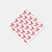 Ze bindt het rode knooppatroon Vrijgezellenfeest Servet (Hoek)