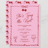 Ze bindt het rode Vrijgezellenfeest van de Knoopbo Kaart