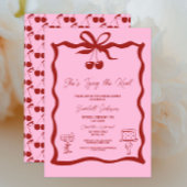 Ze bindt het rode Vrijgezellenfeest van de Knoopbo Kaart