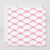 Ze bindt het roze lint Vrijgezellenfeest Kaart (Achterkant)