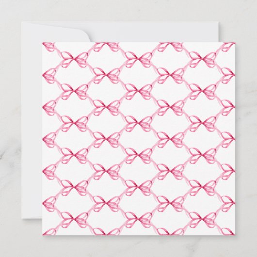 Ze bindt het roze lint Vrijgezellenfeest Kaart (Achterkant)