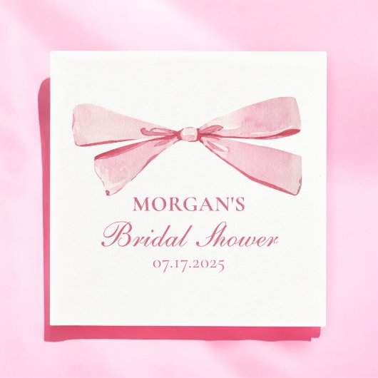 Ze bindt het roze Vrijgezellenfeest van de knoop Servet