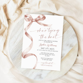 Ze bindt het Vrijgezellenfeest van de Knoop Mocha  Kaart